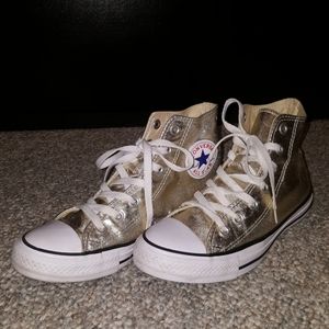 Gold Converse Chuck Taylors